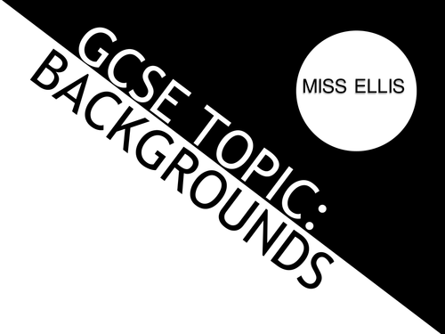 GCSE sketchbook background techniques and mark making lesson.