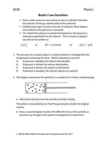 4 grade worksheets igcse for maths Boyle's for justinclements by GCSE law questions