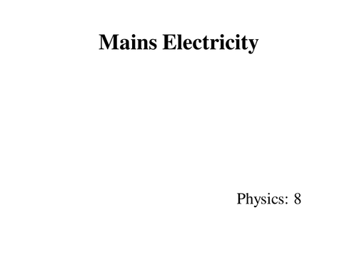 Mains electricity