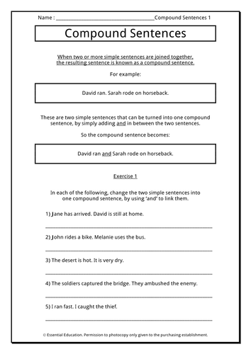 compound sentences