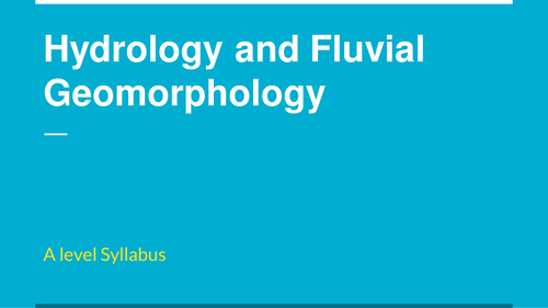 A/ AS level Hydrology