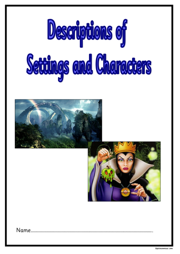 Settings and Characters Booklet for KS2