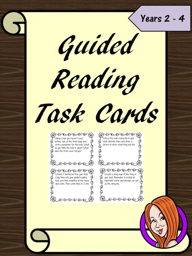  Guided Reading Task Cards Set of 24