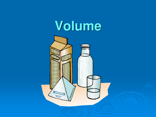 VOLUME - an introduction to finding the volume of a cuboid