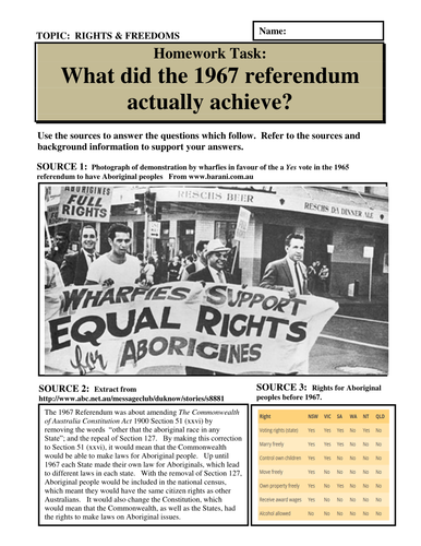 What did the 1967 referendum actually achieve?