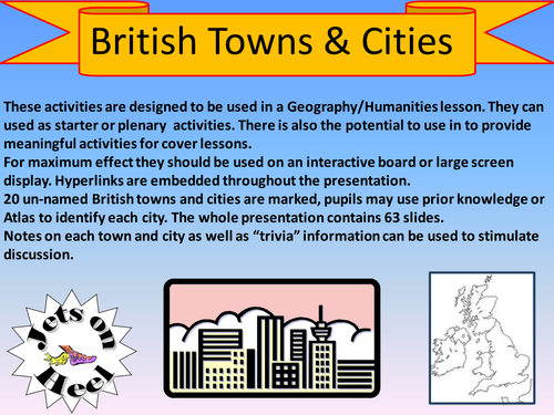 British Cities, a location exercise