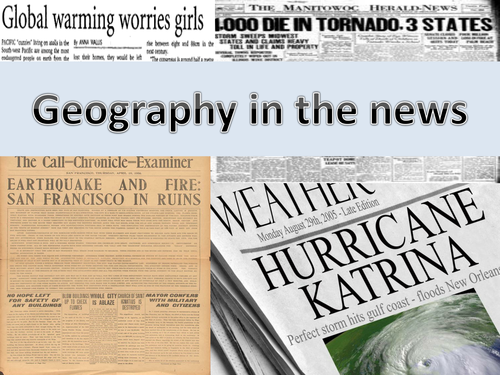 Geography in the News SOW with lessons and resources