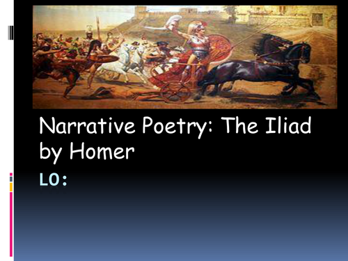 Ancient Greece Topic Poetry linked to Homer's 'Iliad' Year 5