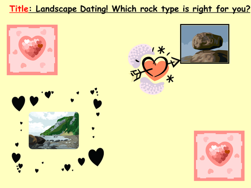 Landscape Dating.  Rock Types.