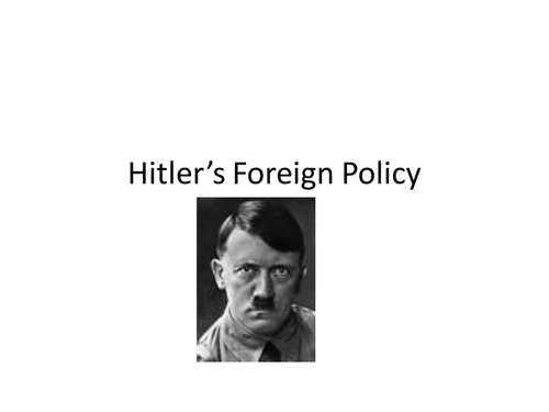 Hitler's Forigen Policy