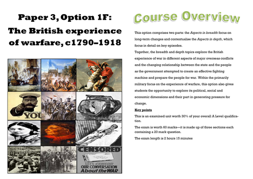 British Experience of Warfare 1793-1918 Intro booklet
