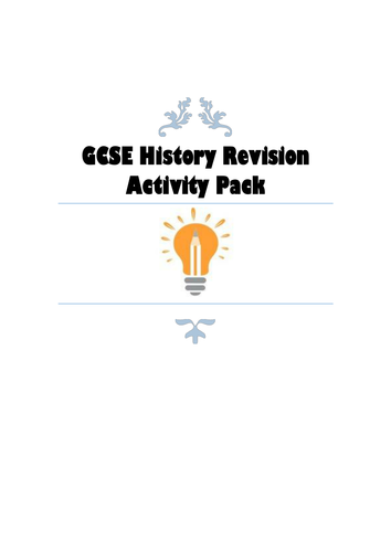 GCSE History Revision Activity Pack