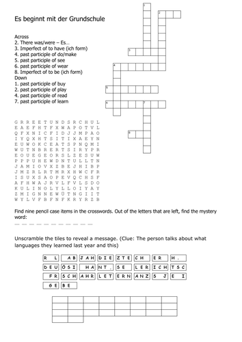 Stimmt GCSE Red School puzzle - Es beginnt mit der Grundschule