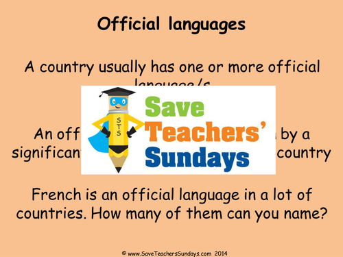 The French-Speaking World KS2 Lesson Plan, PowerPoint and Worksheet