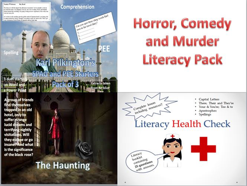 Horror, Comedy and Literacy Bundle Pack