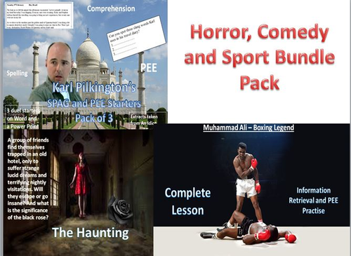 Horror, Comedy and Sport Bundle Pack