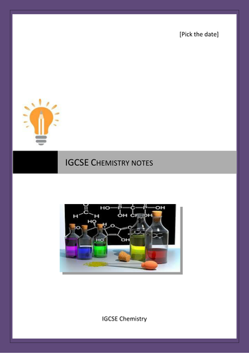 IGCSE Chemistry Notes