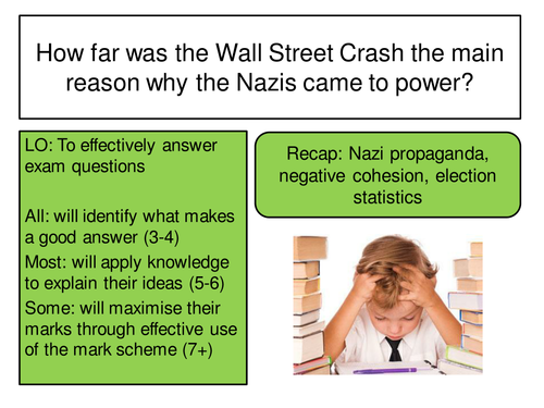 Germany 1918-45: Lesson 18: Exam Practice
