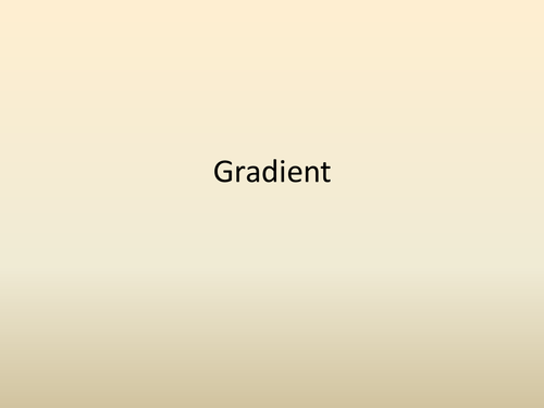 Calculating Gradient