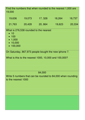 year 5 rounding reasoning and problem solving