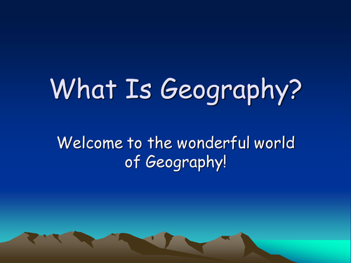 What is Geography?