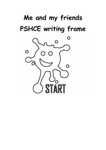 FRIENDS. Me and my friends writing frame. PSHE
