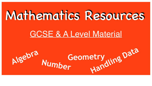 New GCSE Test Material grades 6 & 7