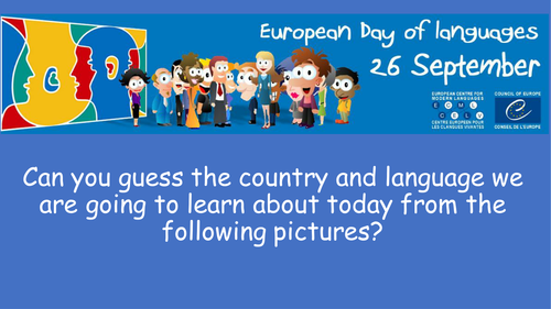 Lesson PowerPoint - European Day of Languages - French