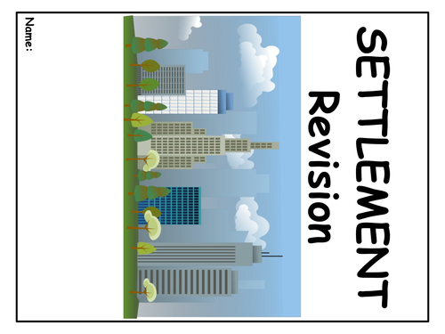 GCSE revision workbook "SETTLEMENT"