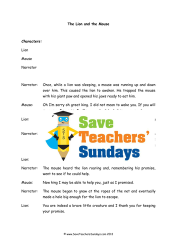 Play Script Comprehension Lesson Plan and Worksheets