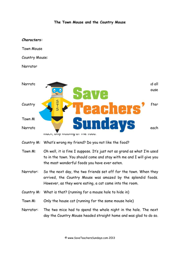 Play Script Comprehension Lesson Plan and Worksheets (2)