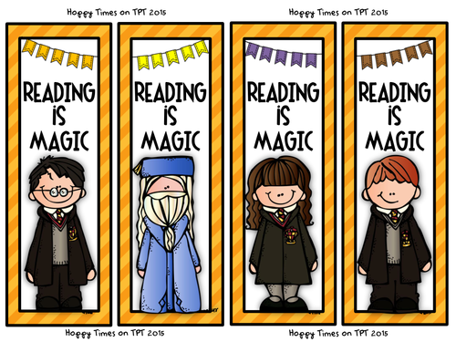 8 harry potter bookmarks reading teaching resources
