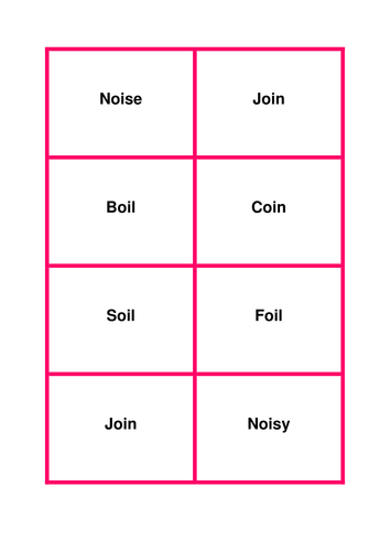 Phonics Quiz Quiz Trade- Oi and Oy