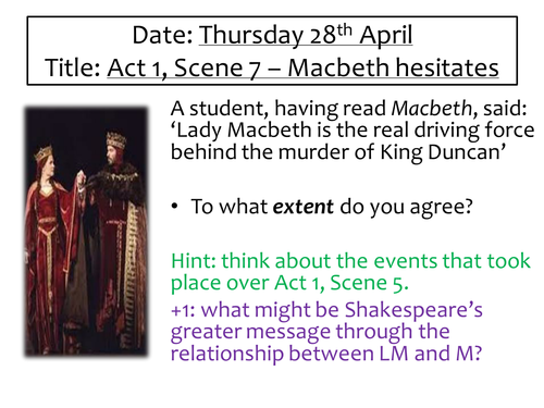 Macbeth Act 1 Scene 7