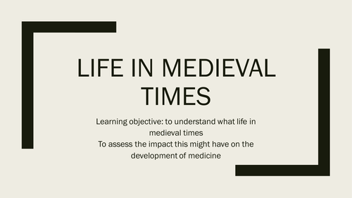 The People's Health, intro to Medieval life