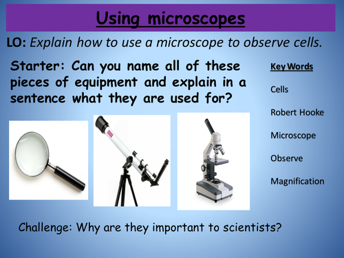 Observing Cells (Lesson 1a - Chapter 1) Activate 1