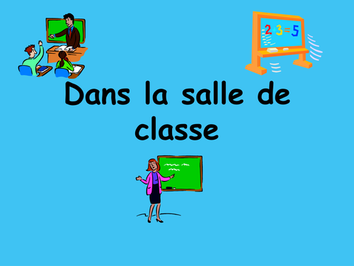 Dans la salle de classe PPT