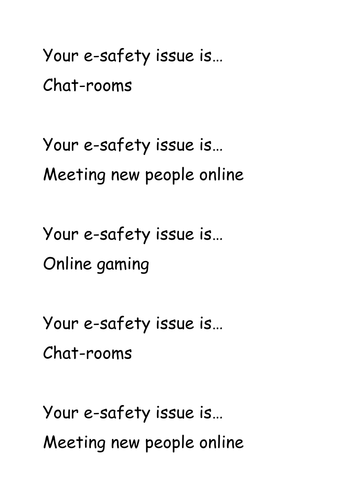 E-safety ICT Lesson 4 - Year 7: Newsround and Chatrooms (video included)