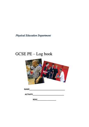 Template Log book Teaching Resources