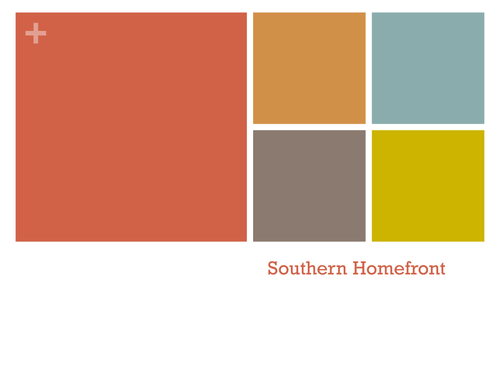 Southern Homefront- American Civil War