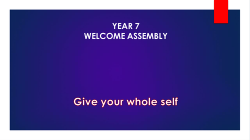Assembly - Give your whole self