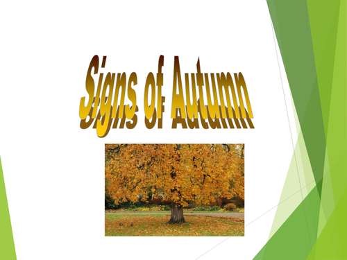 signs of autumn assembly
