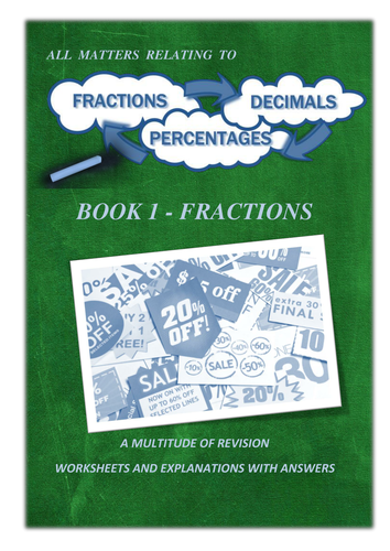 Fractions - 106 Page Workbook / x3 PowerPoint Lessons and Revision