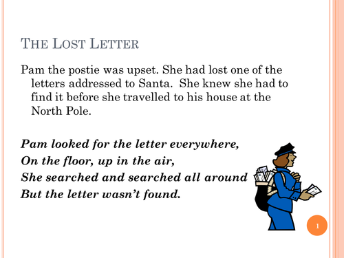 Pam the Postie story suitable for Christmas