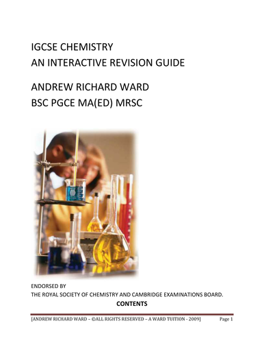 IGCSE Chemistry Revision Guide