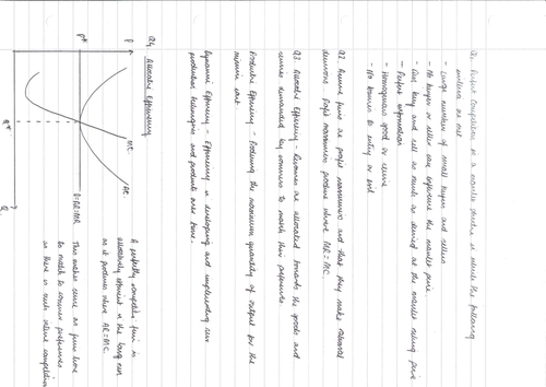 Perfect Competition and Efficiency Exam Technique Worksheet