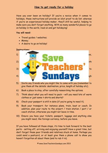 Writing Instructions Lesson Plan and Other Resources (3) | Teaching ...