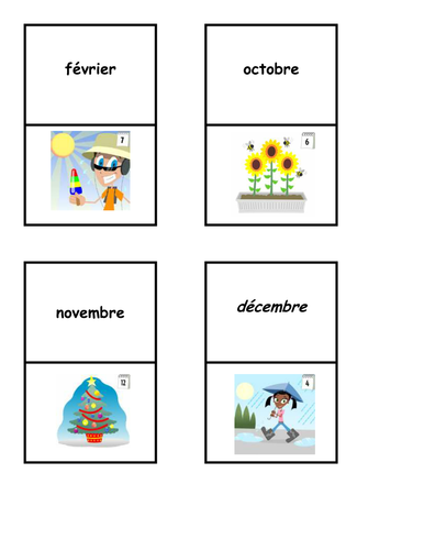 French dominoes and pairs linked to Tout le Monde Level 2