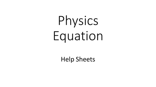 Physics Equations - 2