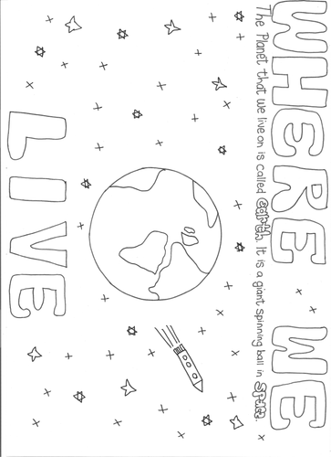 Early years understanding the world teaching resources: Space and